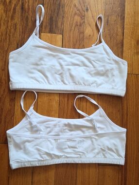 GAP Kids White Cotton Bralette Tops
